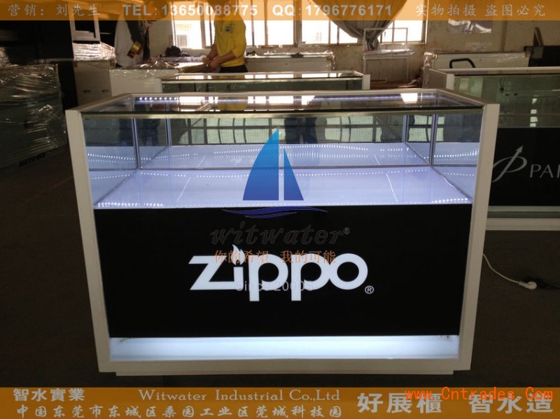 **zippo打火机展示柜台